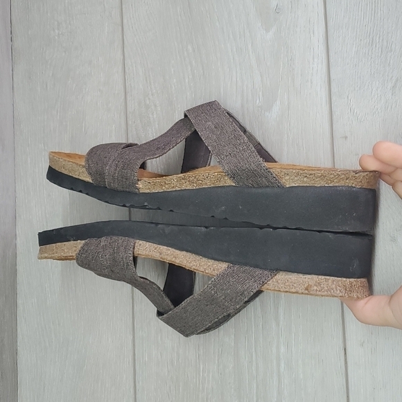 Naot Womens Leather Comfort Platform Sandals shoes sz 41 US 10 - Picture 7 of 12